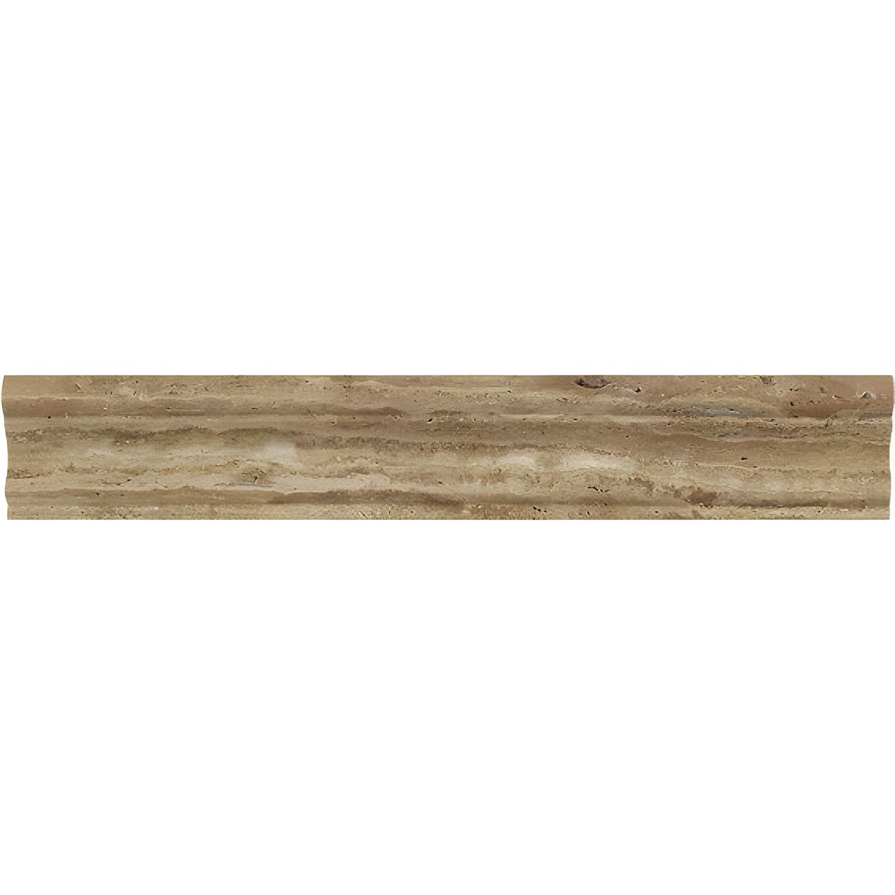 Noce Exotic Travertine (Vein-Cut) Polished & Unfilled Milano (Crown / Mercer) Molding Trim-Travertine Molding/Trim-American Tile Depot