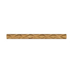 Noce Travertine Honed 1 X 12 Diamond Rope Liner-Travertine Molding/Trim-American Tile Depot