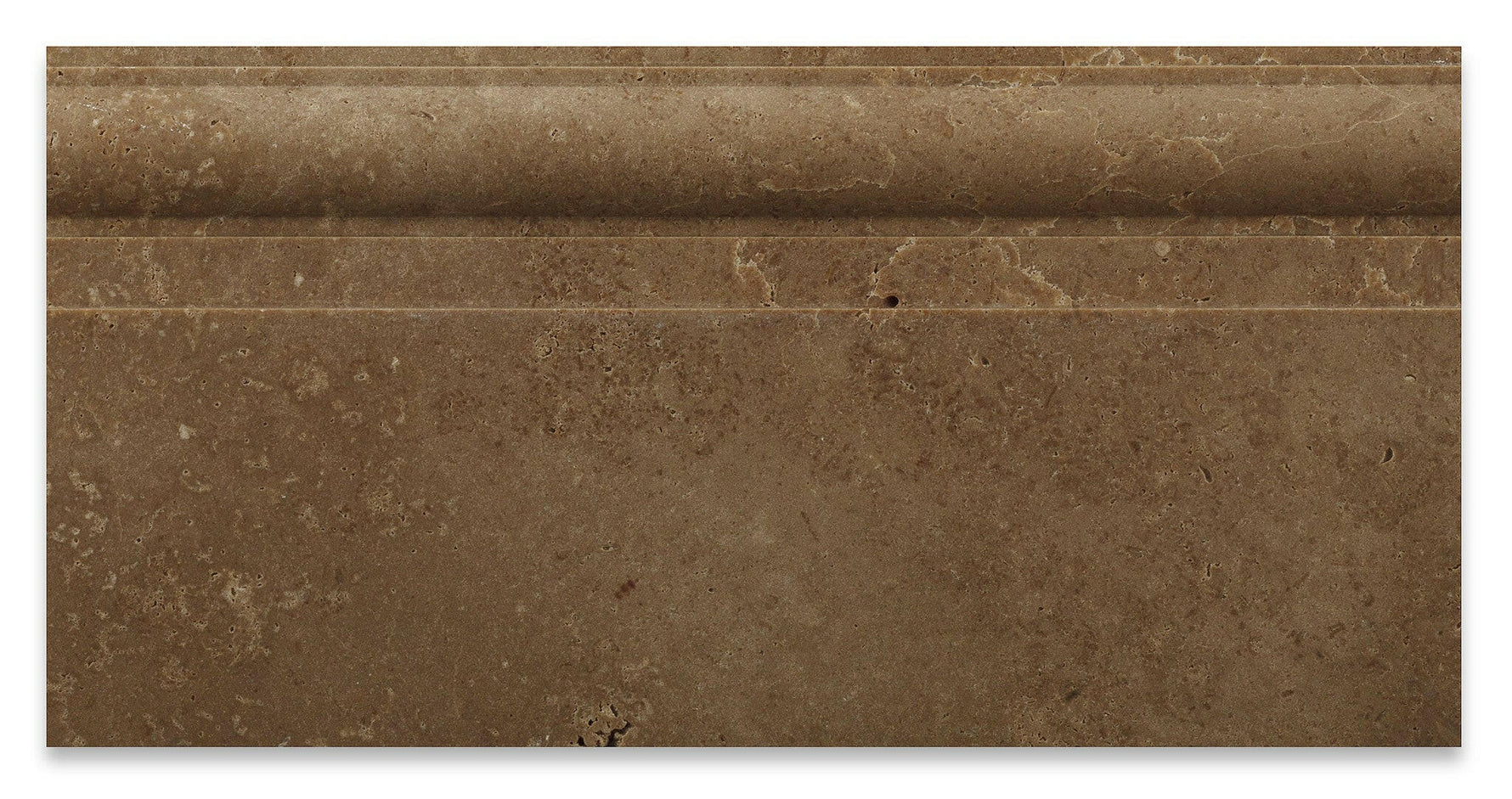 Noce Travertine Honed 6 X 12 Baseboard Trim Molding-Travertine Molding/Trim-American Tile Depot