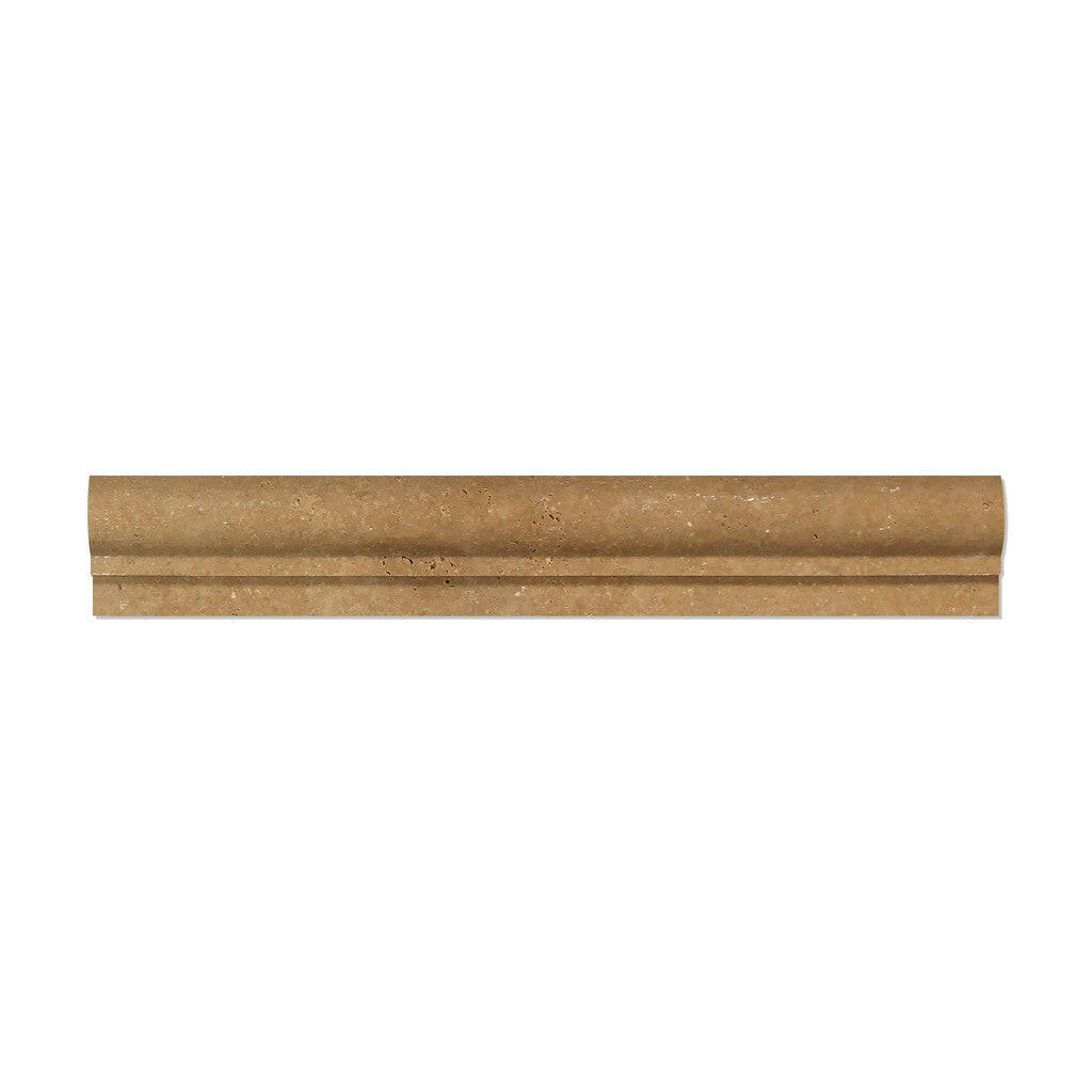 Noce Travertine Honed OG-1 Chair Rail Molding Trim-Travertine Molding/Trim-American Tile Depot