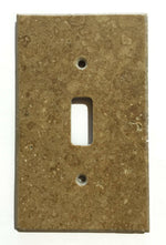 Noce Travertine Single Toggle Switch Wall Plate / Switch Plate / Cover - Honed-Travertine Wall/Switch Plate-American Tile Depot