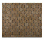 Noce Travertine Tumbled 2'' Hexagon Mosaic Tile-Travertine Mosaic-American Tile Depot