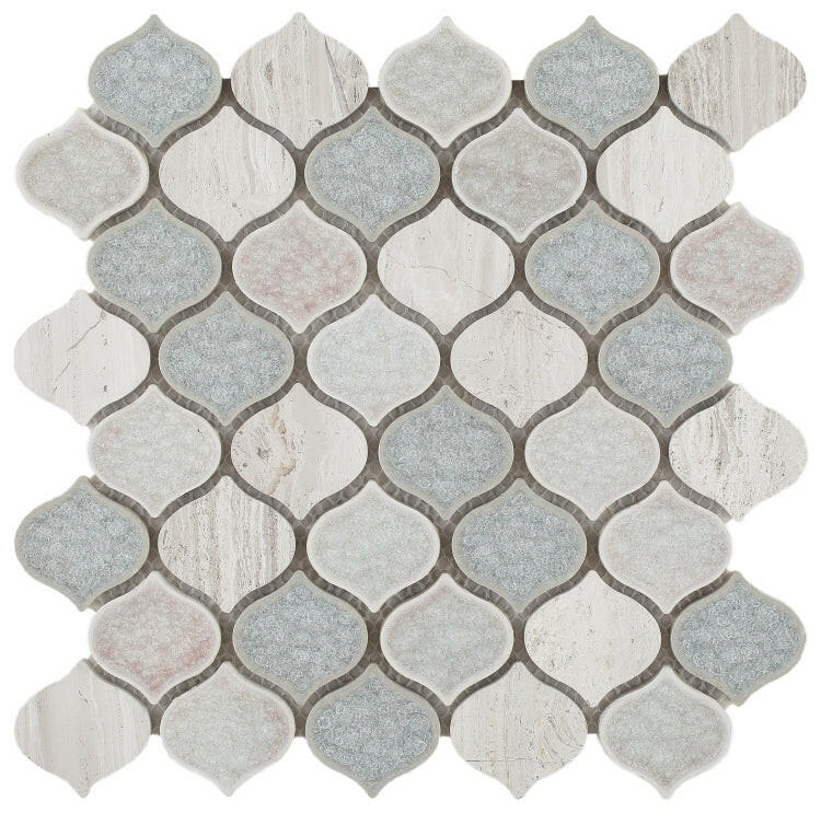 Oasis Flare Arabesque Mosaic Wall Tile-Mixed Mosaic-American Tile Depot