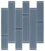 Oceanhouse Blue Shining Multi Size Glossy Subway Glass Mosaic Tile-Glass Mosaic-American Tile Depot