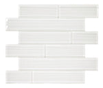 Oceanhouse Silver White Multi Size Glossy Subway Glass Mosaic Tile-Glass Mosaic-American Tile Depot