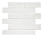 Oceanhouse Silver White Multi Size Glossy Subway Glass Mosaic Tile-Glass Mosaic-American Tile Depot