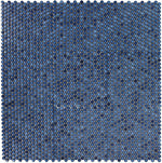 Orb Night Blue Penny Round Handmade Porcelain Mosaic Tile-Porcelain Mosaic-American Tile Depot