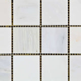 2 X 2 Oriental White / Asian Statuary Marble Polished Mosaic Tile