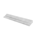 Oriental White / Asian Statuary Marble Honed F-8 Chair Rail Molding Trim-Marble Molding/Trim-American Tile Depot