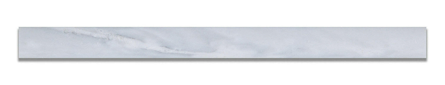 Oriental White / Asian Statuary Marble Honed Quarter - Round Trim Molding-Marble Molding/Trim-American Tile Depot