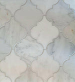 Oriental White / Asian Statuary Marble Polished Lantern Arabesque Mosaic Tile-Marble Mosaic-American Tile Depot