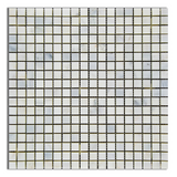 5/8 X 5/8 Oriental White / Asian Statuary Marble Polished Mosaic Tile