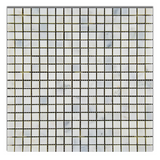 5/8 X 5/8 Oriental White / Asian Statuary Marble Polished Mosaic Tile