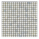 5/8 X 5/8 Oriental White / Asian Statuary Marble Honed Mosaic Tile-Marble Mosaic-American Tile Depot