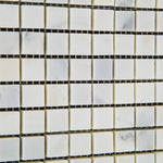 5/8 X 5/8 Oriental White / Asian Statuary Marble Honed Mosaic Tile