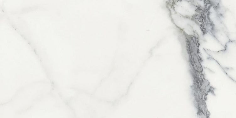 24 X 48 Origines Blanc Glossy Marble Look Porcelain Tile-PORCELAIN-Large Format-American Tile Depot