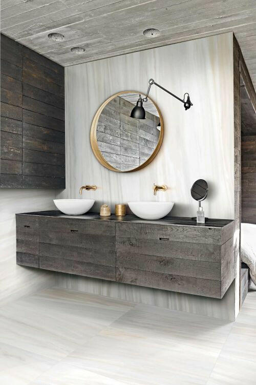 12 X 24 Origines Ombre Doree Glossy Marble Look Porcelain Tile-PORCELAIN-Large Format-American Tile Depot