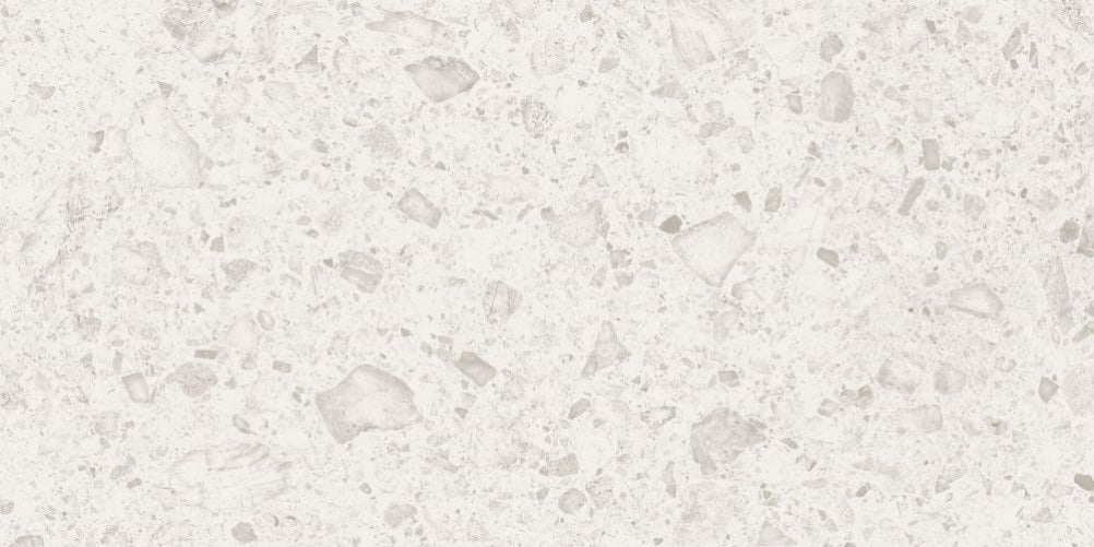 24 X 48 Orobica Bianca Matte Terrazzo Look Porcelain Tile-PORCELAIN-Large Format-American Tile Depot