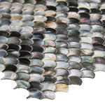 Perry Black Scale Pearl Mosaic Wall Tile-Pearl Mosaic-American Tile Depot