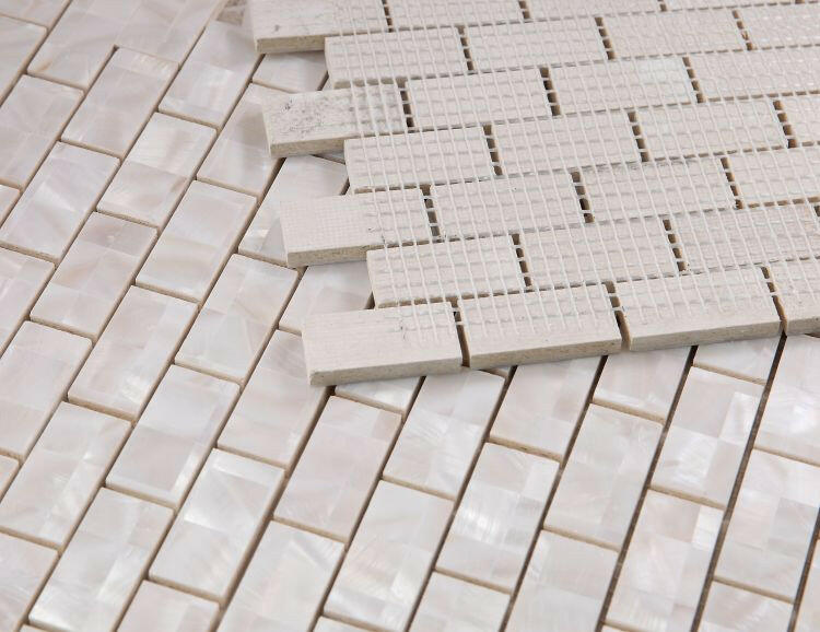 Perry Large Brick Pearl Mosaic Wall Tile-Pearl Mosaic-American Tile Depot