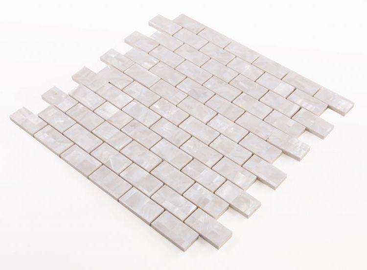 Perry Large Brick Pearl Mosaic Wall Tile-Pearl Mosaic-American Tile Depot