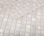 Perry White Square Pearl Mosaic Wall Tile-Pearl Mosaic-American Tile Depot