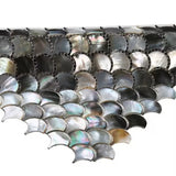 Perry Black Scale Pearl Mosaic Wall Tile