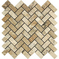 1x2 Herringbone Tumbled 