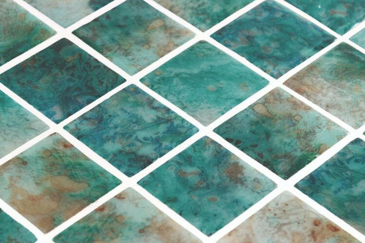 Phoenix Jasper Green Polished Square Glass Mosaic Tile-Recycled Glass Mosaic-American Tile Depot