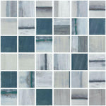 Phoenix Jasper Grey Square Glass Mosaic Tile-Recycled Glass Mosaic-American Tile Depot