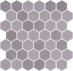 Phoenix Stoneglass XL Light Brun Matte Hexagon Glass Mosaic Tile-Recycled Glass Mosaic-American Tile Depot