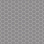 Phoenix Stoneglass XL Grey Matte Hexagon Glass Mosaic Tile-Recycled Glass Mosaic-American Tile Depot