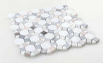 Planet Blue Polished Circular Marble Mosaic Tile-Marble Mosaic-American Tile Depot