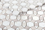 Planet Loft Polished Circular Marble Mosaic Tile-Marble Mosaic-American Tile Depot