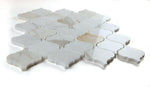 Precious Stone Arabesque Calacatta Gold Polished Lantern Marble Mosaic Tile-Marble Mosaic-American Tile Depot