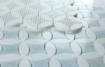 Precious Stone Embrace Crystal Ocean Polished Circular Marble Mosaic Tile-Marble Mosaic-American Tile Depot