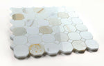 Precious Stone Octagon Calacatta Gold Polished Square Marble Mosaic Tile-Marble Mosaic-American Tile Depot