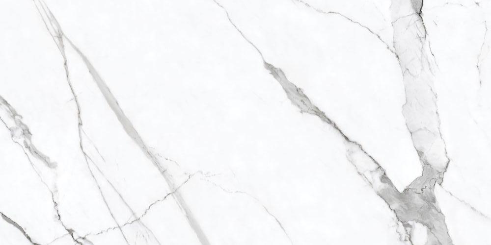 12 X 24 Prestigio Statuario Lucido Polished Marble Look Porcelain Tile-PORCELAIN-Large Format-American Tile Depot