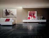 24 X 48 Prexious Thunder Night Glossy Marble Look Porcelain Tile