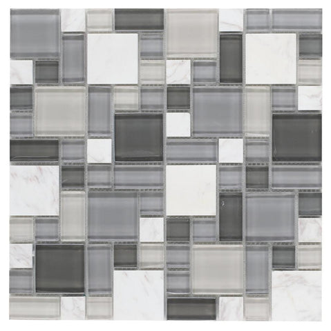 Sample of Prime Sea Multi-Sized Rectangular Mosaic Wall Tile-Sample-American Tile Depot