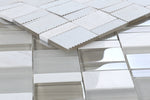 Sample of Prime Sea Salt Multi-Sized Rectangular Mosaic Wall Tile-Sample-American Tile Depot