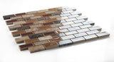 1 x 2 Garnet Brick Princess Mosaic Wall Tile