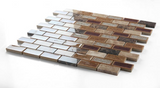 1 x 2 Garnet Brick Princess Mosaic Wall Tile