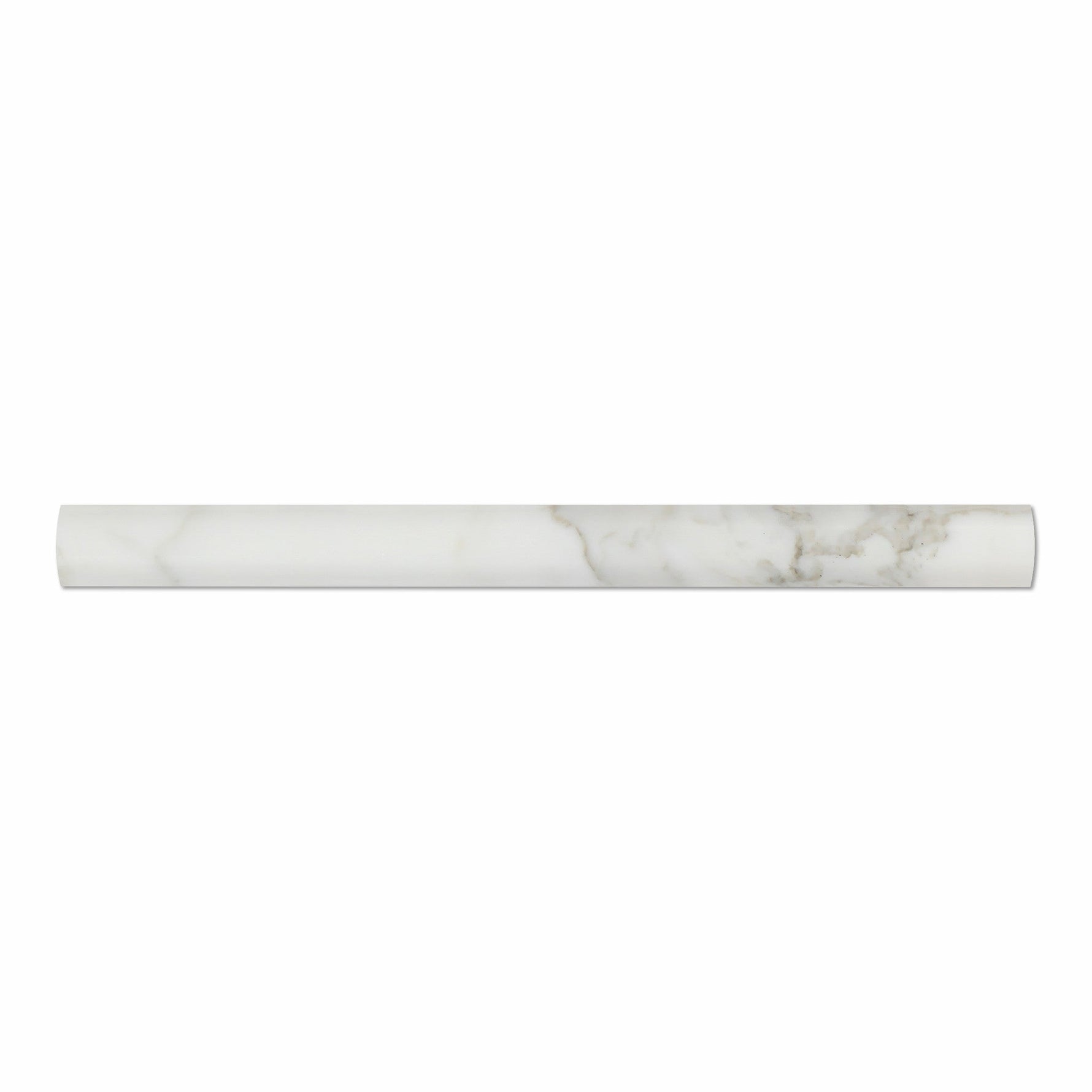 Calacatta Gold Marble Polished Quarter - Round Trim Molding