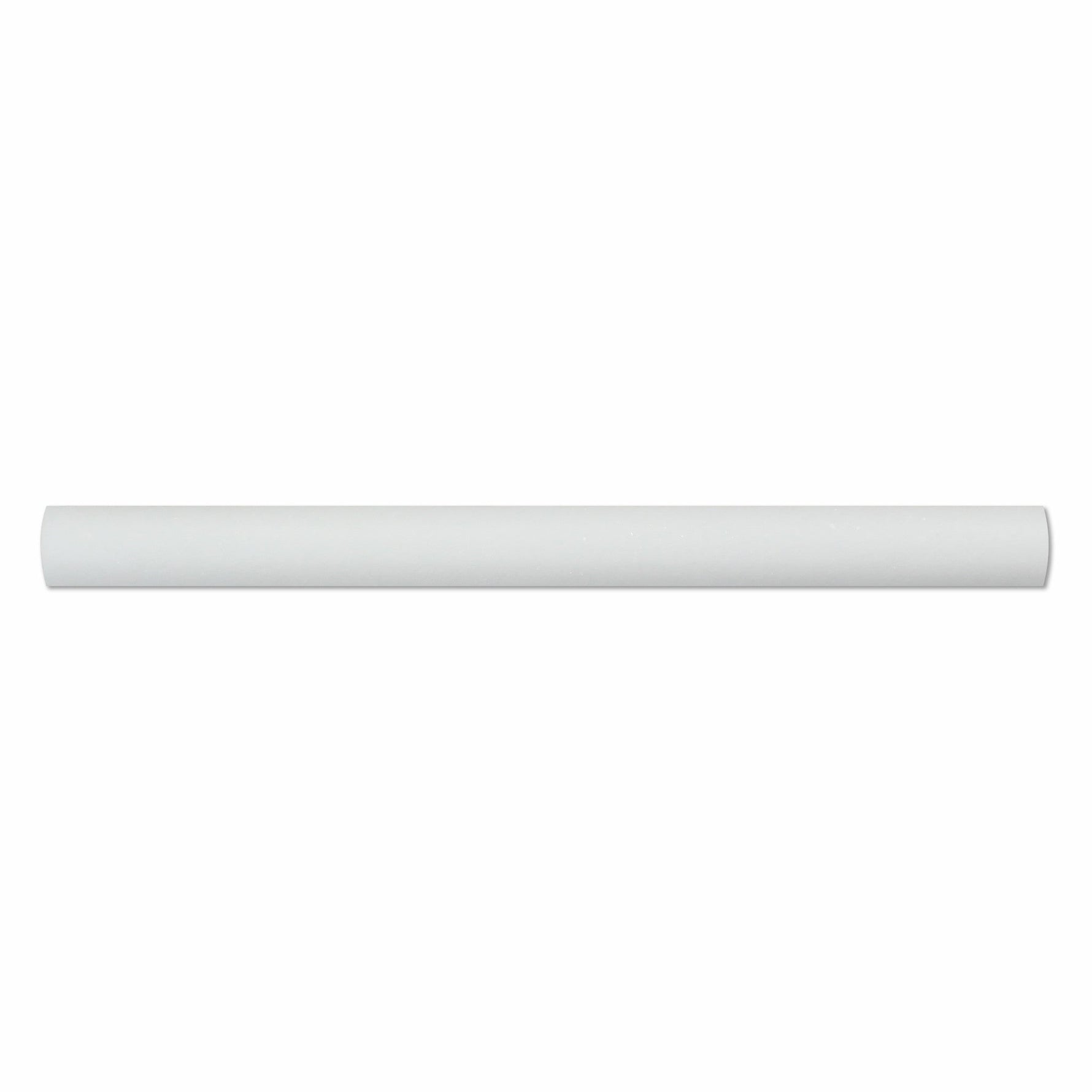 Thassos White Marble Honed Quarter - Round Trim Molding