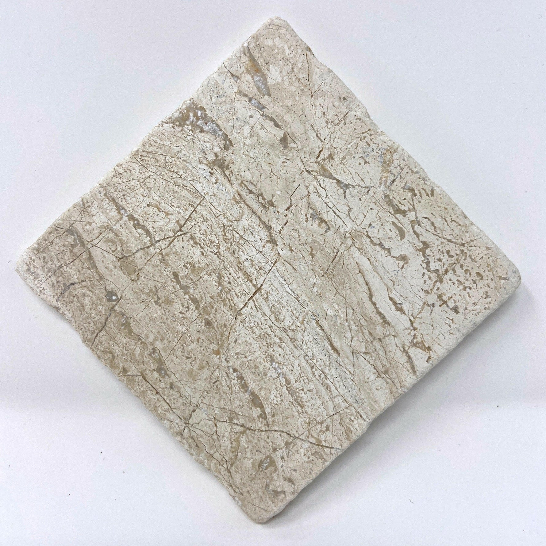 Queen Beige Marble Handmade Coasters - Set of 4-Marble Coasters-American Tile Depot