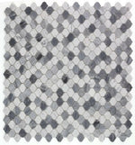 Rain Calacatta Grey Polished Arabesque Marble Mosaic Tile-Marble Mosaic-American Tile Depot