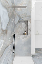 24 X 24 Reves Bleu Glossy Onyx Look Porcelain Tile-PORCELAIN-Large Format-American Tile Depot