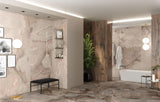 24 X 48 Reves Rose Glossy Onyx Look Porcelain Tile