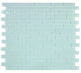 Ripple Turquoise Glossy Linear Glass Mosaic Tile